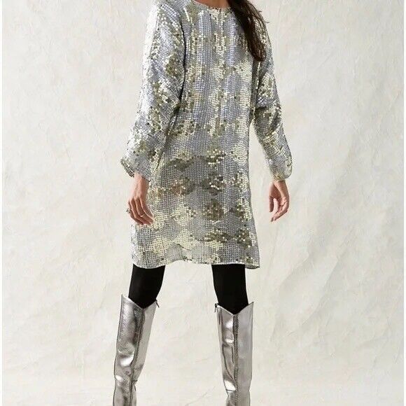 New Free People Jen's Pirate Booty Checkered Boombox Mini Dress Size Xs/s - Picture 3 of 8